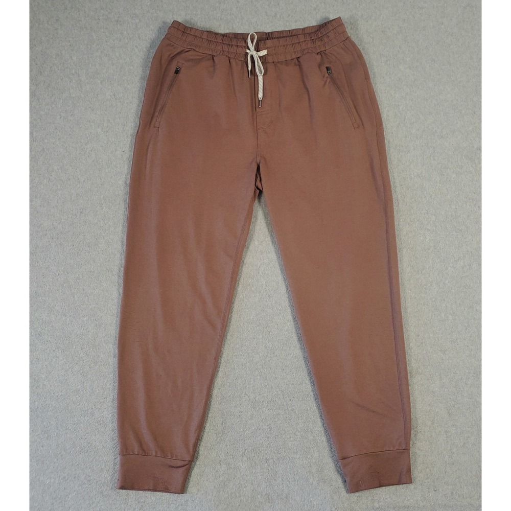 Vuori Ponto Performance Joggers Mens XXL Brown DreamKnit Training Pants Soft
